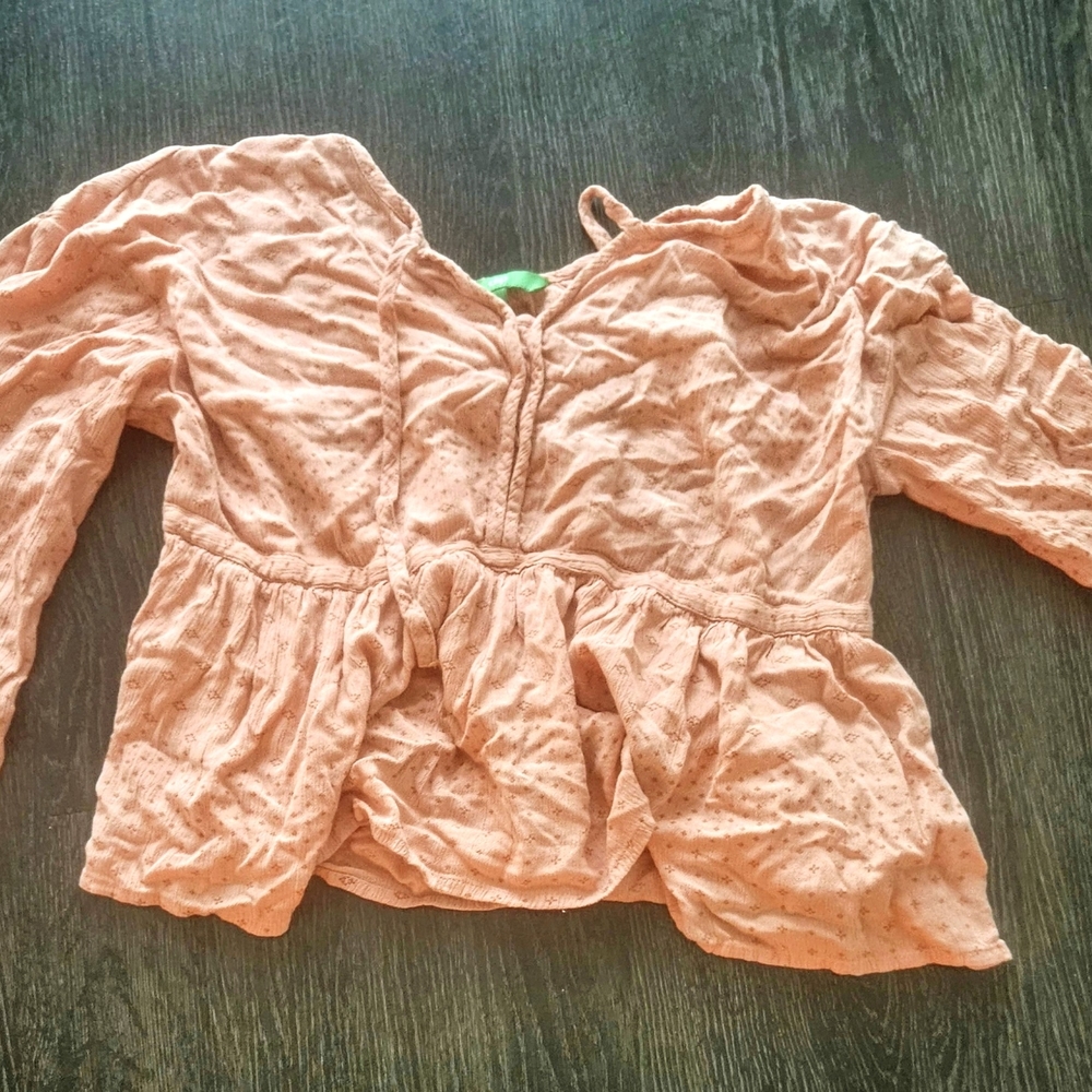 dip Peach Blouse